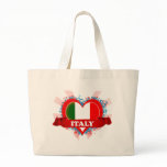 Vintage I Love Italy Canvas Bags