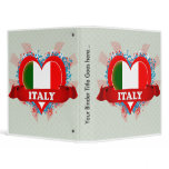 Vintage I Love Italy binders