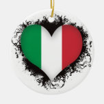 Vintage I Love Italy Christmas Tree Ornament