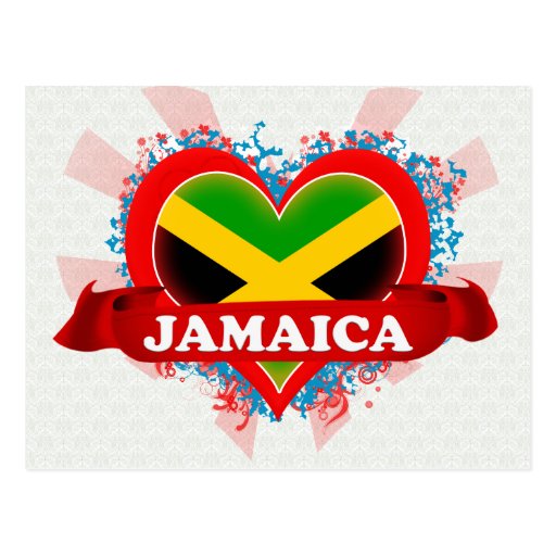 Vintage I Love Jamaica Postcard Zazzle