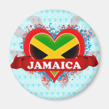 Vintage I Love Jamaica Refrigerator Magnets