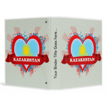 Vintage I Love Kazakhstan 3 Ring Binder