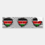 Vintage I Love Kenya Bumper Stickers
