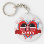 Vintage I Love Kenya Key Chain