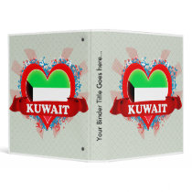 Vintage I Love Kuwait 3 Ring Binders