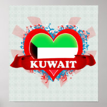 Vintage I Love Kuwait Print
