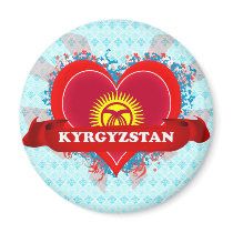 Vintage I Love Kyrgyzstan Magnets