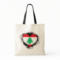 Vintage I Love Lebanon Canvas Bags