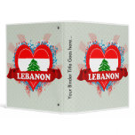 Vintage I Love Lebanon binders