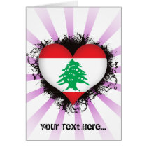 Vintage I Love Lebanon Card