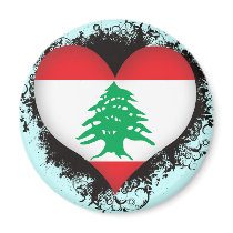 Vintage I Love Lebanon Magnet