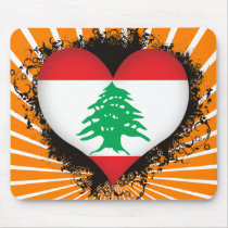 Vintage I Love Lebanon Mousepads