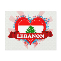 Vintage I Love Lebanon Postcard