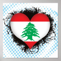 Vintage I Love Lebanon Posters