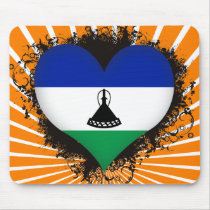 Vintage I Love Lesotho Mousepad