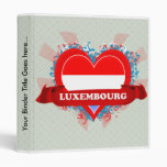 Vintage I Love Luxembourg 3 Ring Binder