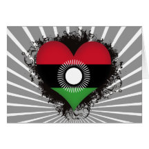 Vintage I Love Malawi Card