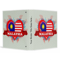 Vintage I Love Malaysia 3 Ring Binder