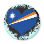 Vintage I Love Marshall Islands Refrigerator Magnet