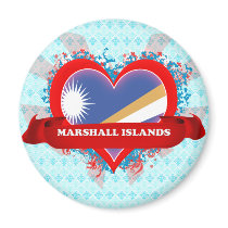 Vintage I Love Marshall Islands Fridge Magnet
