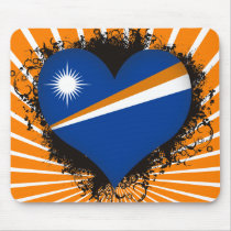 Vintage I Love Marshall Islands Mouse Pads