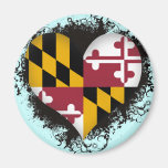 Vintage I Love Maryland Magnet