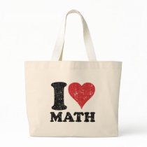 Vintage I Love Math Classic Tote Bag