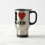 Vintage I Love Math Travel/Commuter Mug