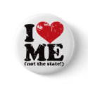 Vintage I Love Me! buttons by visualnewbie Vintage I Love Me! buttons