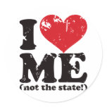 Vintage I Love Me! Stickers