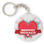 Vintage I Love Monaco Key Chains