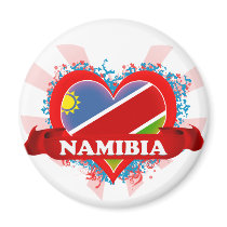 Vintage I Love Namibia Refrigerator Magnets