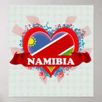 Vintage I Love Namibia Print