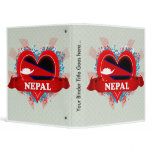 Vintage I Love Nepal binders