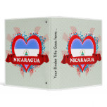 Vintage I Love Nicaragua 3 Ring Binder