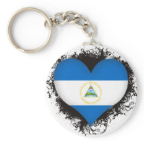 Vintage I Love Nicaragua Keychain
