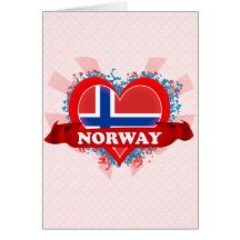 Vintage I Love Norway Cards