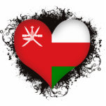 Vintage I Love Oman Acrylic Cut Outs