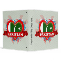 Vintage I Love Pakistan Vinyl Binder