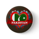 Vintage I Love Pakistan Buttons