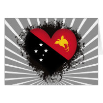 Vintage I Love Papua New Guinea Greeting Card