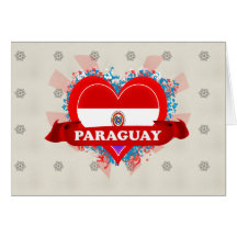 Vintage I Love Paraguay Cards