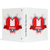 Vintage I Love Peru Binder