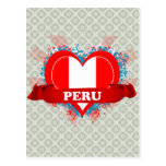 Vintage I Love Peru Postcard