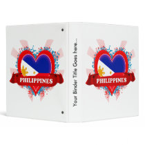 Vintage I Love Philippines Vinyl Binder