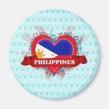 Vintage I Love Philippines Magnets