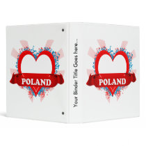 Vintage I Love Poland Binder