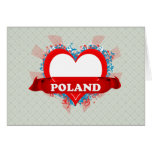 Vintage I Love Poland cards