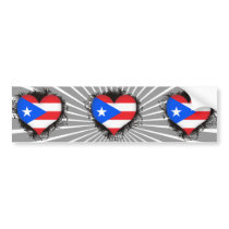 Vintage I Love Puerto Rico Bumper Stickers
