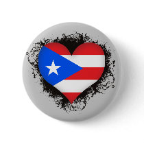 Vintage I Love Puerto Rico Buttons